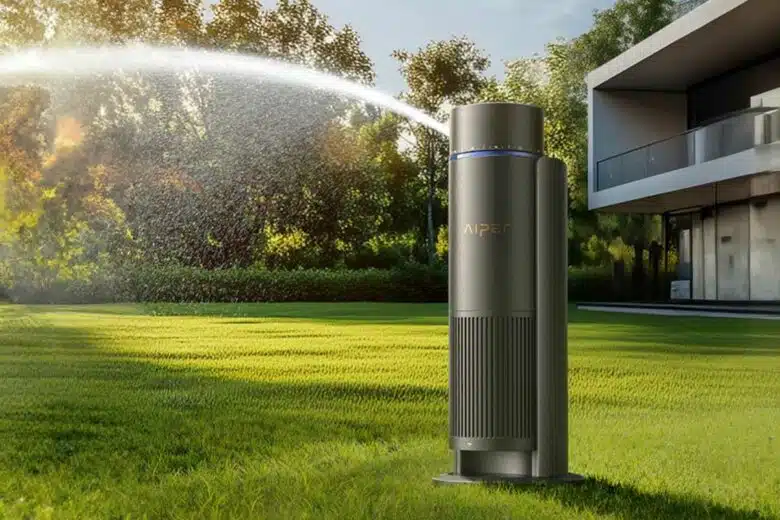 Un système d'arrosage automatique intelligent.