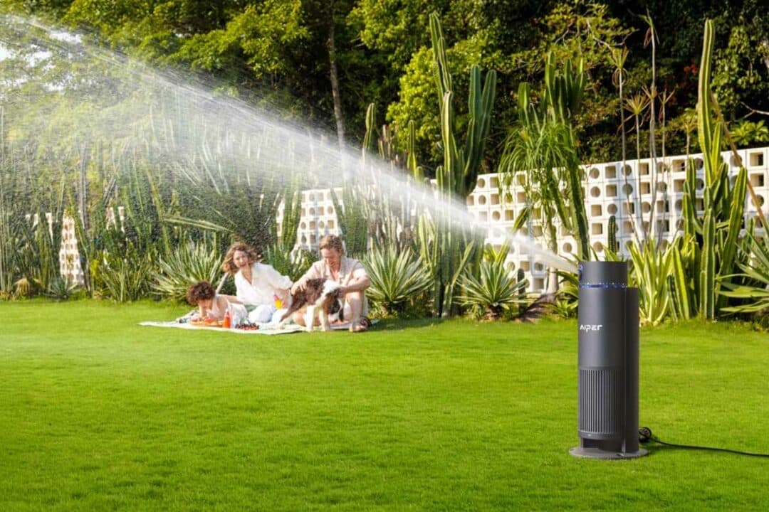 Arrosage automatique du jardin.