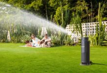 Arrosage automatique du jardin.