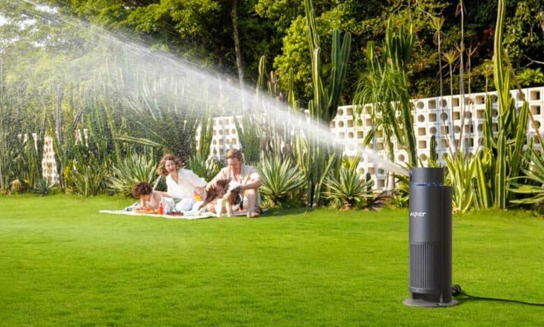 Arrosage automatique du jardin.