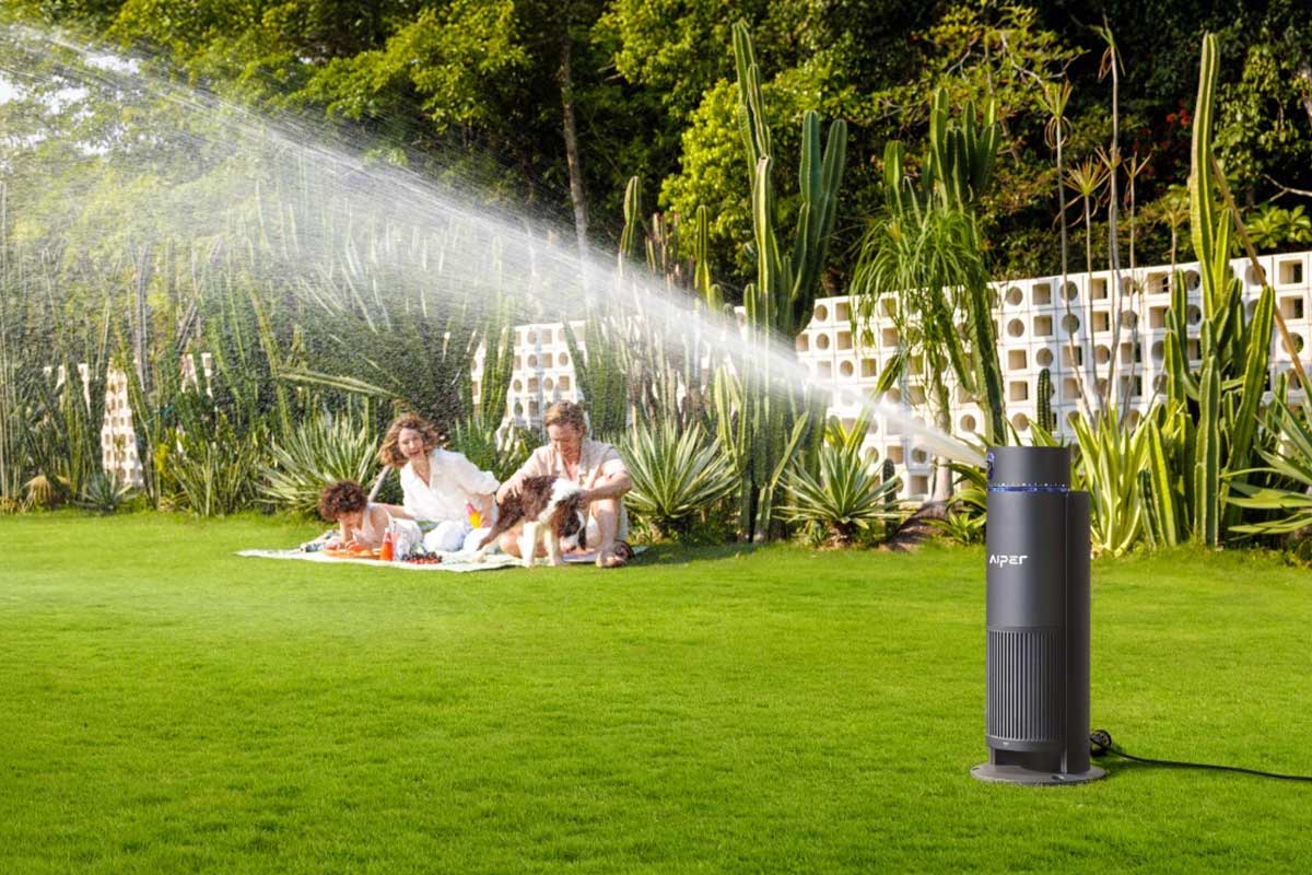 Arrosage automatique du jardin.