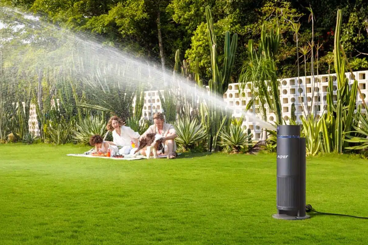 Arrosage automatique du jardin.