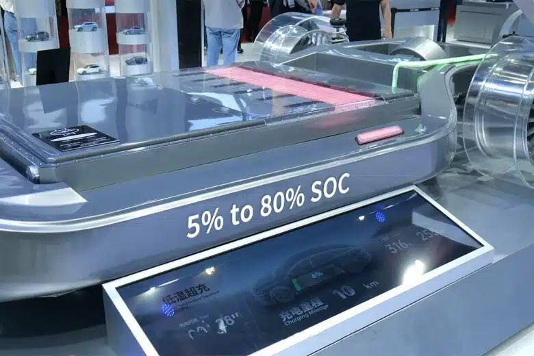 Une batterie capable de recharger de 5 à 80 % en 5 minutes.
