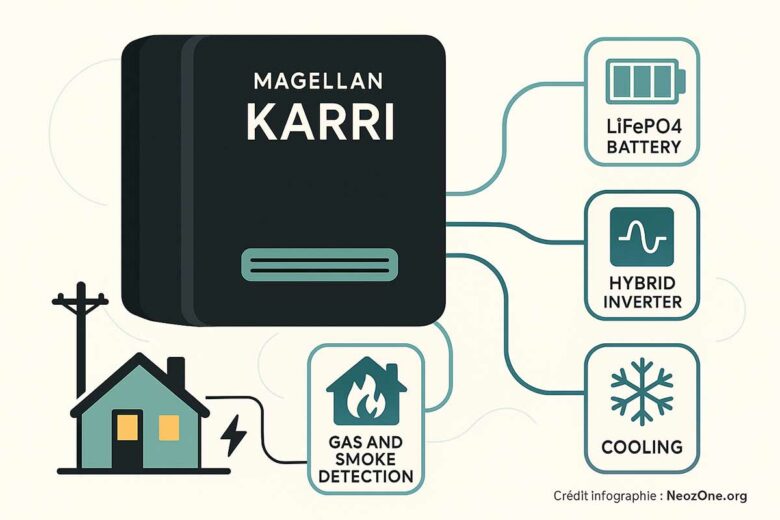 La future batterie résidentielle Karri de Magellan Power.