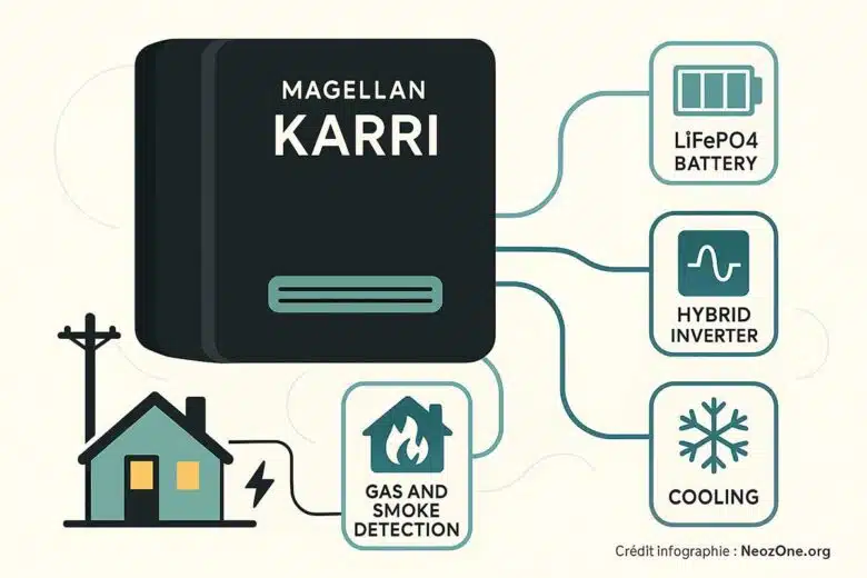 La future batterie résidentielle Karri de Magellan Power.