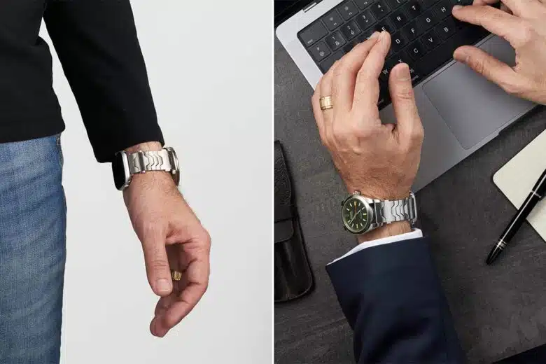 Un bracelet qui peut accueillir deux montres.