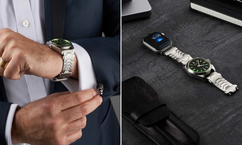 Un bracelet qui permet de porter deux montres.