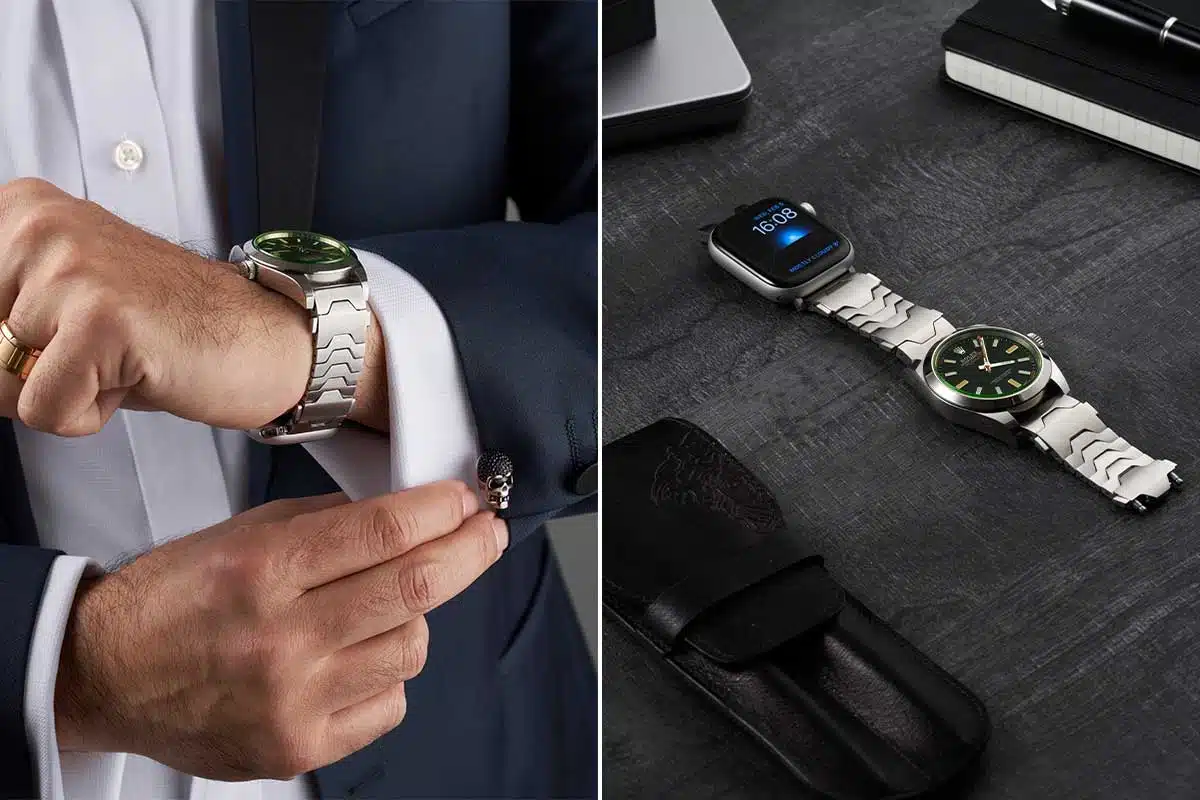 Un bracelet qui permet de porter deux montres.