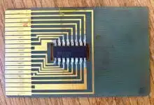 Une toute première carte à puce.