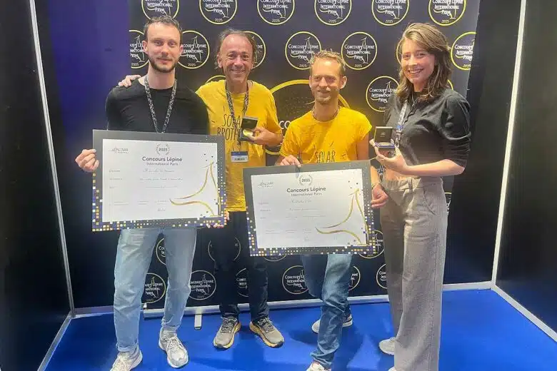 L'équipe de Solar Brother qui a remporté deux médailles au concours Lépine cette année.