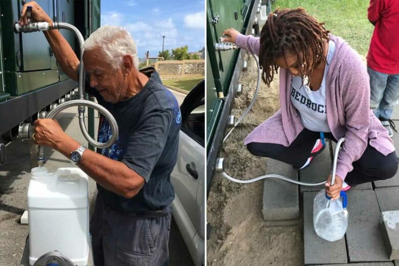 Un accès à l'eau potable.
