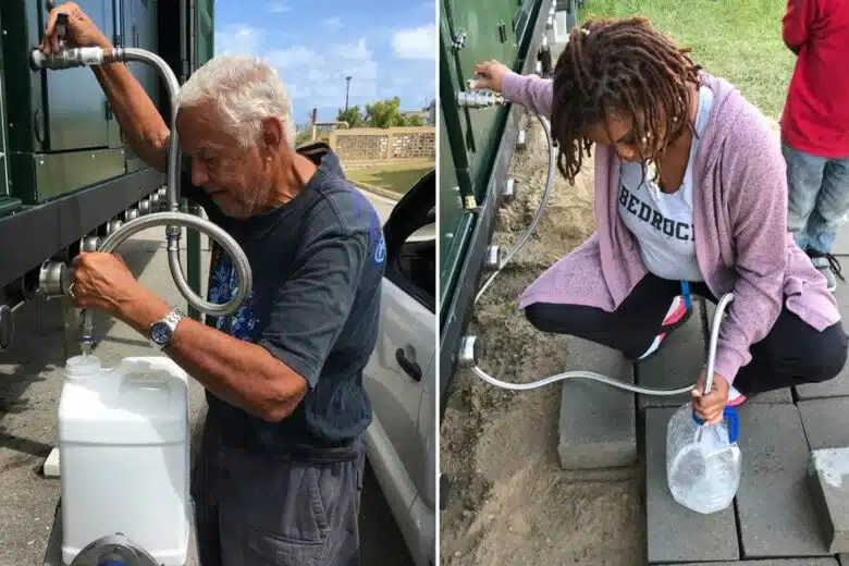 Un accès à l'eau potable.
