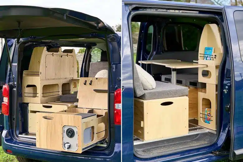 Un kit d'aménagement pour véhicule.