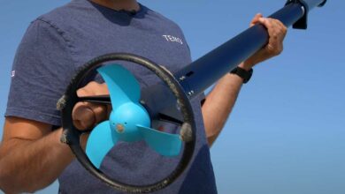 Un moteur électrique pour petite embarcation.