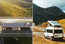 Des panneaux solaires flexibles destinés aux véhicules utilitaires.