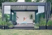 Une pergola moderne.