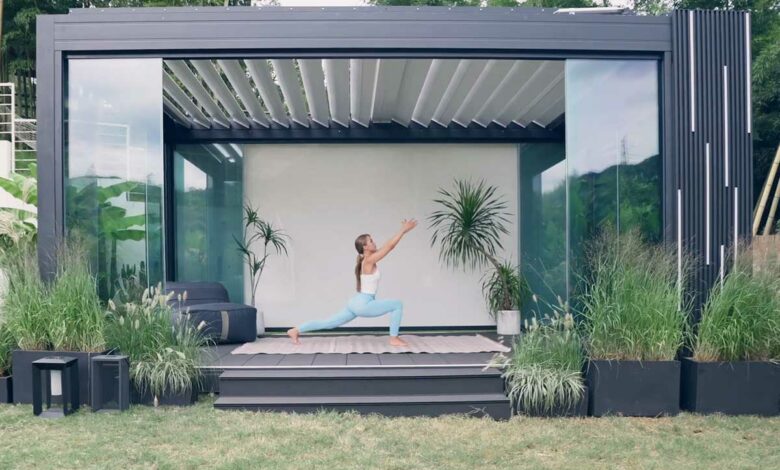 Une pergola moderne.