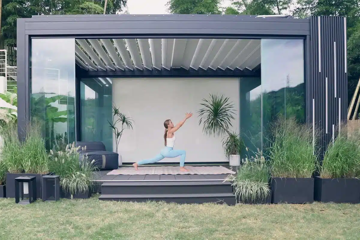 Une pergola moderne.