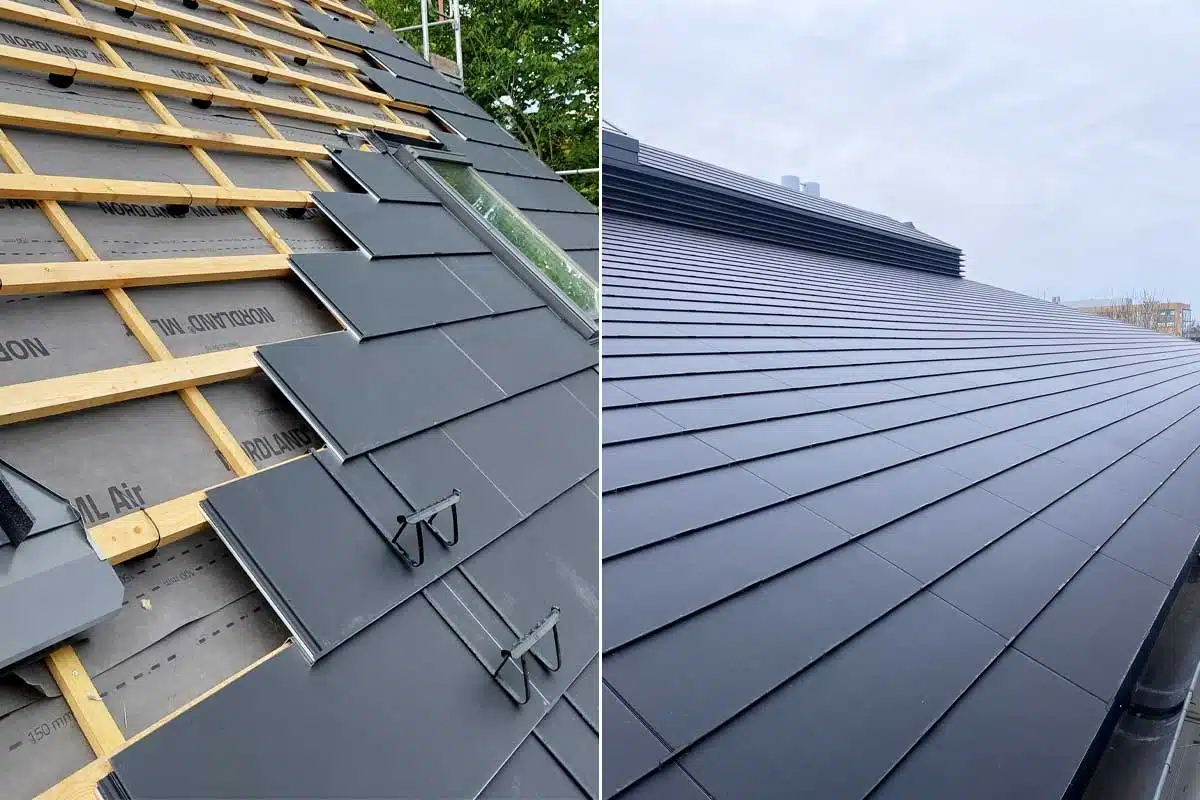 Solartag développe des tuiles solaires pour les toitures en pente.