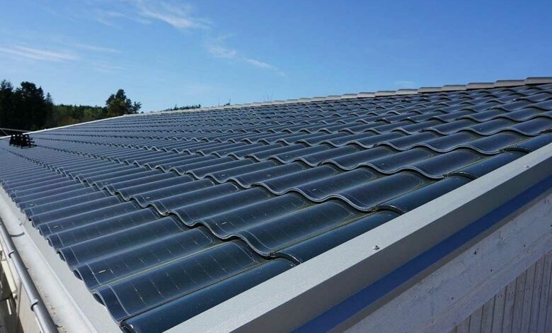 Hanergy propose des tuiles solaires ondulées.