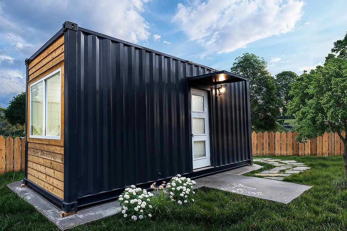 Une entreprise prépare des maisons conteneur et le client n'a plus qu'a l'aménager.