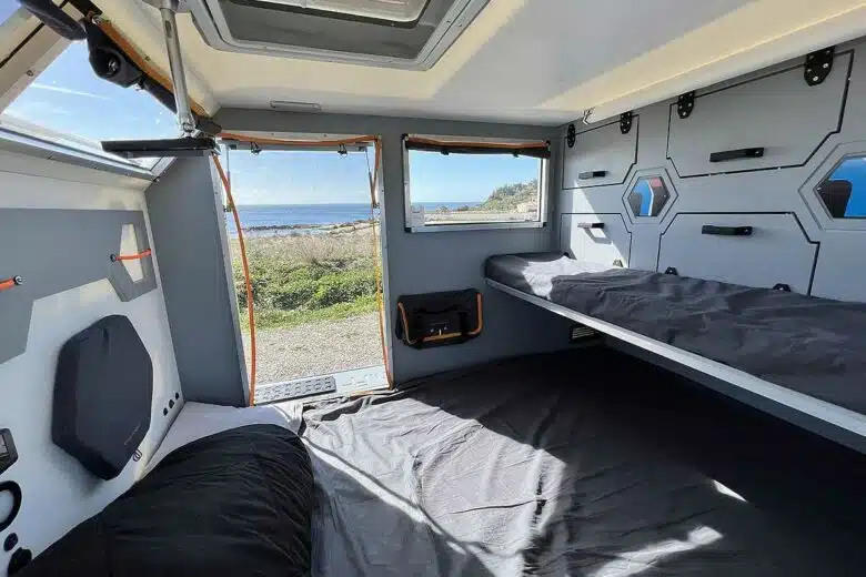 L'aménagement intérieur de la Tinyvroum.