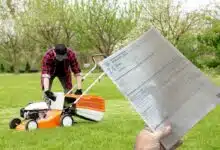 Un jardinier et une feuille d'impôts.