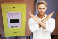 Un homme refuse le compteur Linky.