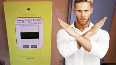 Un homme refuse le compteur Linky.