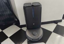 Passez la souris sur l'image pour zoomer 3+ VIDÉO P10 Ultra Robot Aspirateur Laveur avec Serpillière Extensible, 18 000 Pa