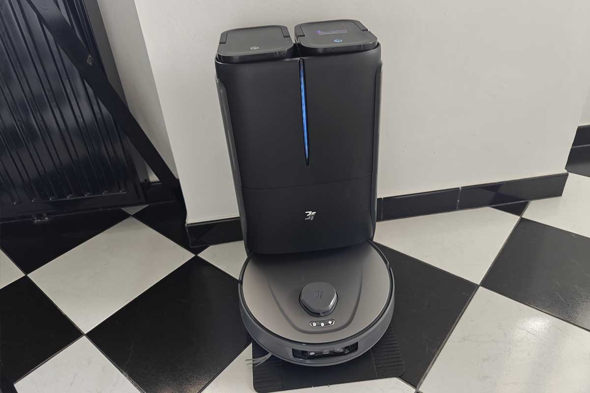 Passez la souris sur l'image pour zoomer 3+ VIDÉO P10 Ultra Robot Aspirateur Laveur avec Serpillière Extensible, 18 000 Pa