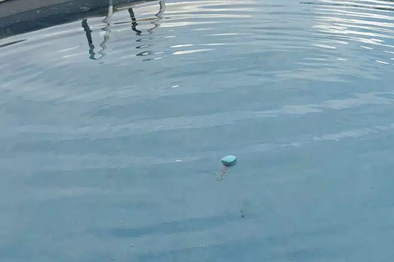 On laisse la sonde dans la piscine 24/24 et 7/7.