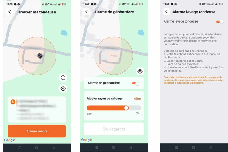 Plusieurs fonctionnalités anti-vol très intéressantes.