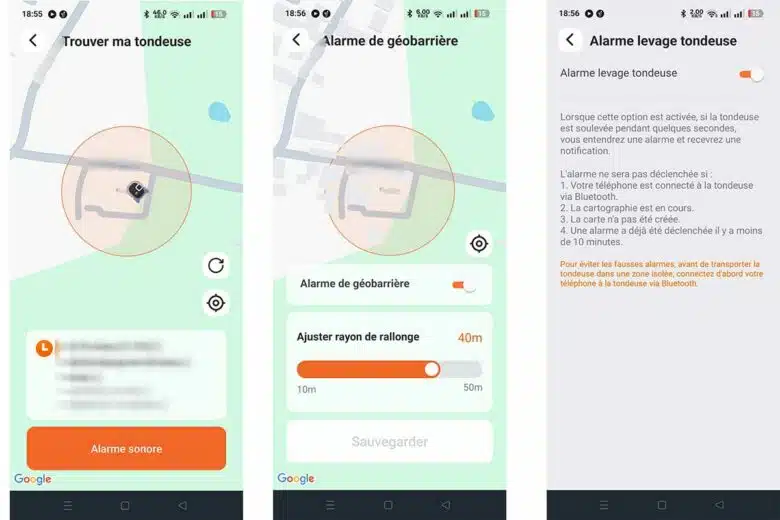 Plusieurs fonctionnalités anti-vol très intéressantes. 