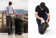 Une valise qui se plie en 4 !