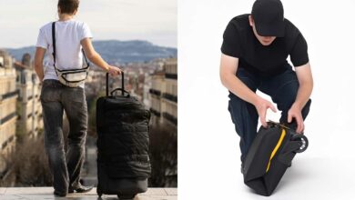 Une valise qui se plie en 4 !