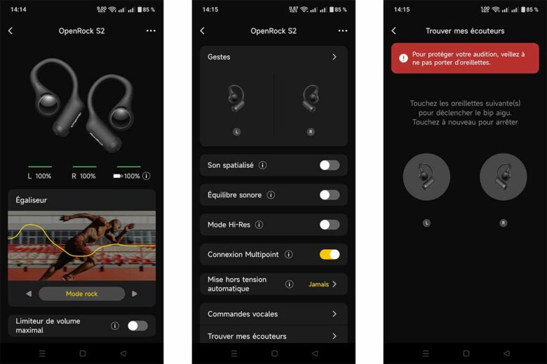 L'application dédiée OpenRock.
