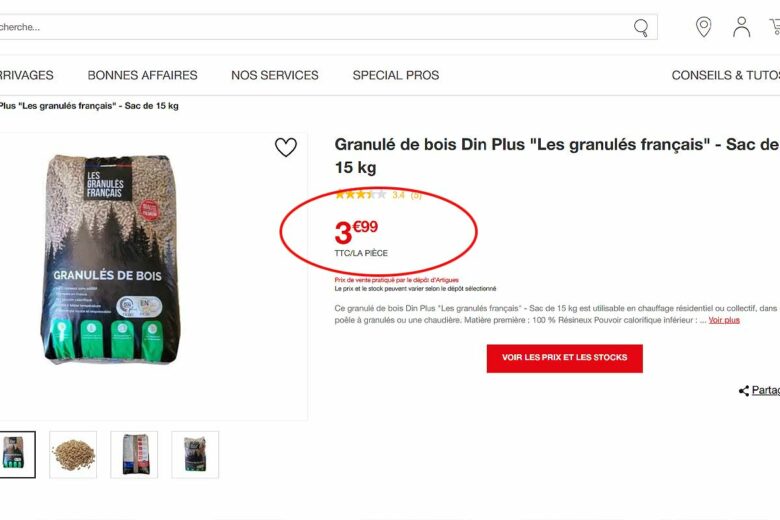 Des pellets à un tarif très intéressant.