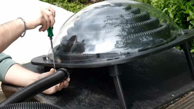 Un chauffe-eau solaire pour piscines hors-sols.