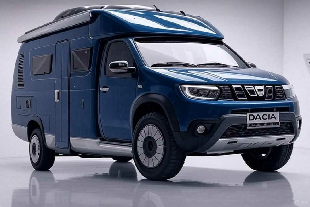 Image du futur concept de camping-car Dacia à partir d'un Renault Master.