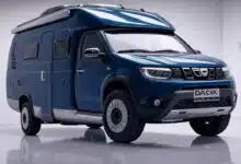 Image du futur concept de camping-car Dacia à partir d'un Renault Master.