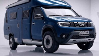 Image du futur concept de camping-car Dacia à partir d'un Renault Master.