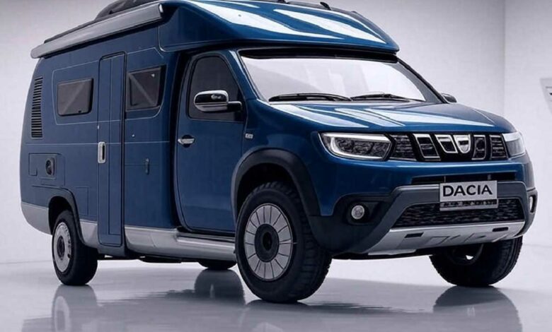Image du futur concept de camping-car Dacia à partir d'un Renault Master.