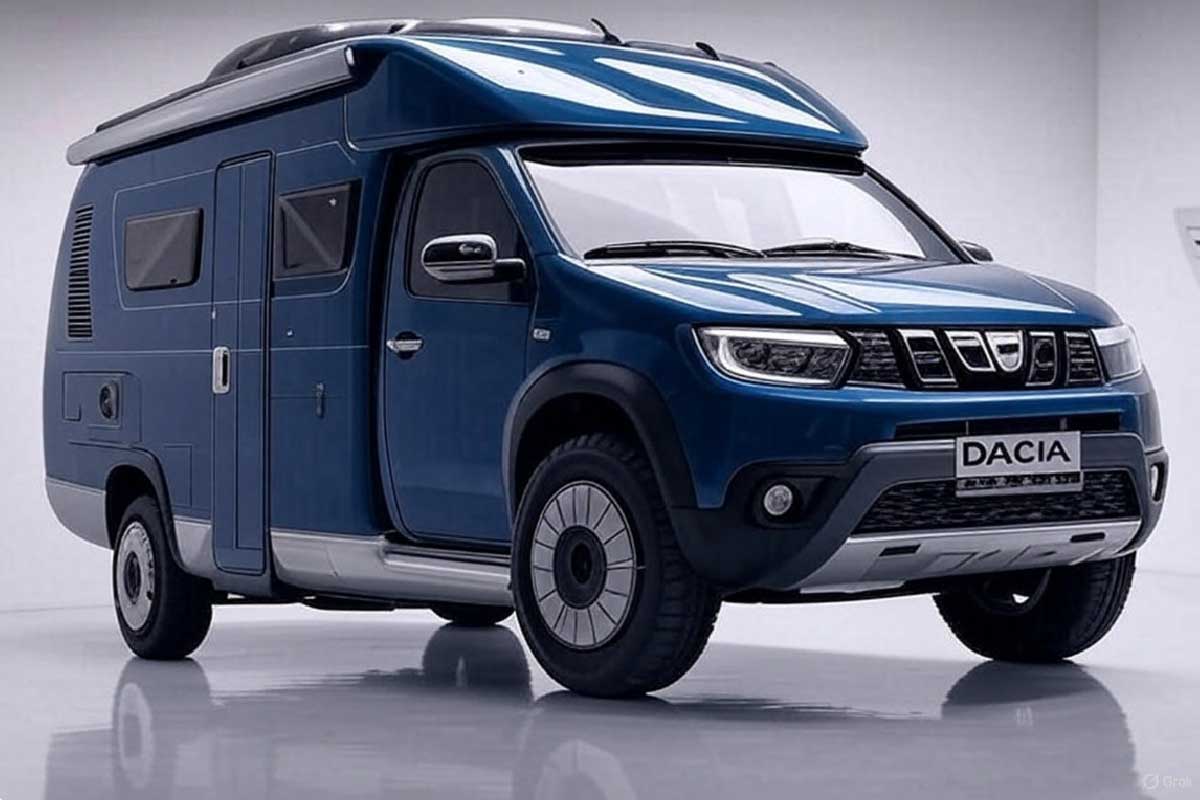 Image du futur concept de camping-car Dacia à partir d'un Renault Master.