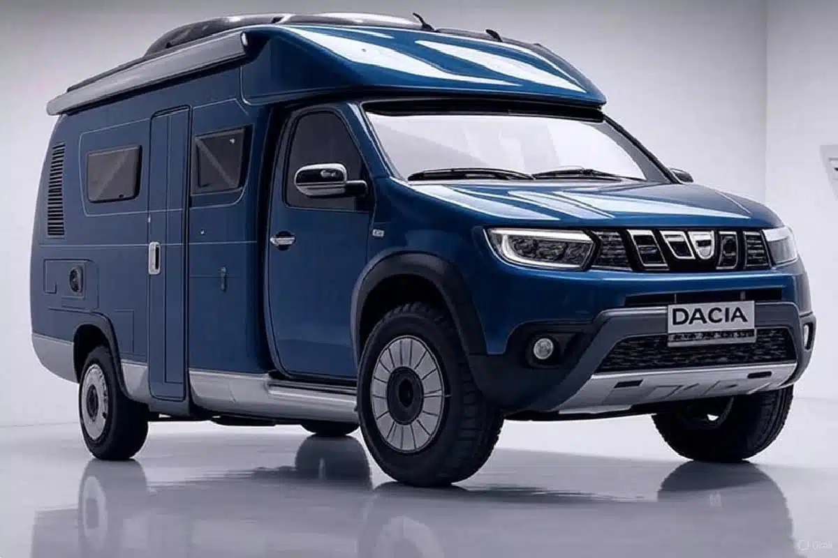 Image du futur concept de camping-car Dacia à partir d'un Renault Master.