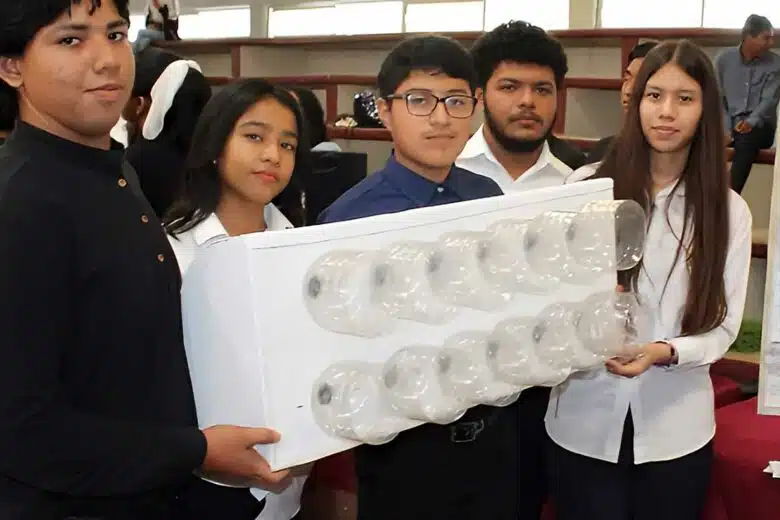 Une climatisation fabriquée avec des matériaux recyclée.