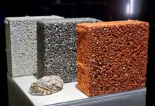 L'un des produits phares d'Alegina, le pavé drainant Vivaway fabriqué à base de coquilles d'huîtres.