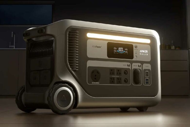 Une capacité de stockage de 3 072 Wh.
