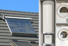 O-Solar propose un kit complet pour l'eau chaude sanitaire comprenant un ballon d'eau chaude de 200 L et une station solaire de 1500 W.