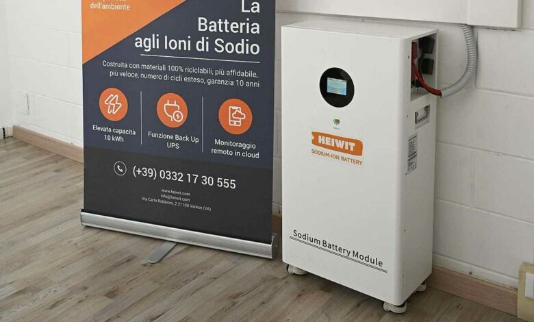 Une batterie résidentielle Sodium-ion développée par Heiwit.